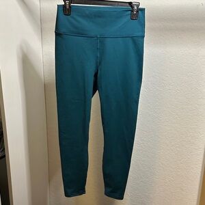Fabletics Powerhold Teal High-Waisted Leggings